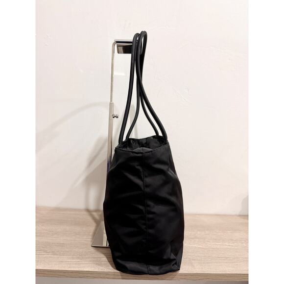 Prada Tessuto Nylon Shoulder Handbag with Zip Closure Black - Picture 2 of 11